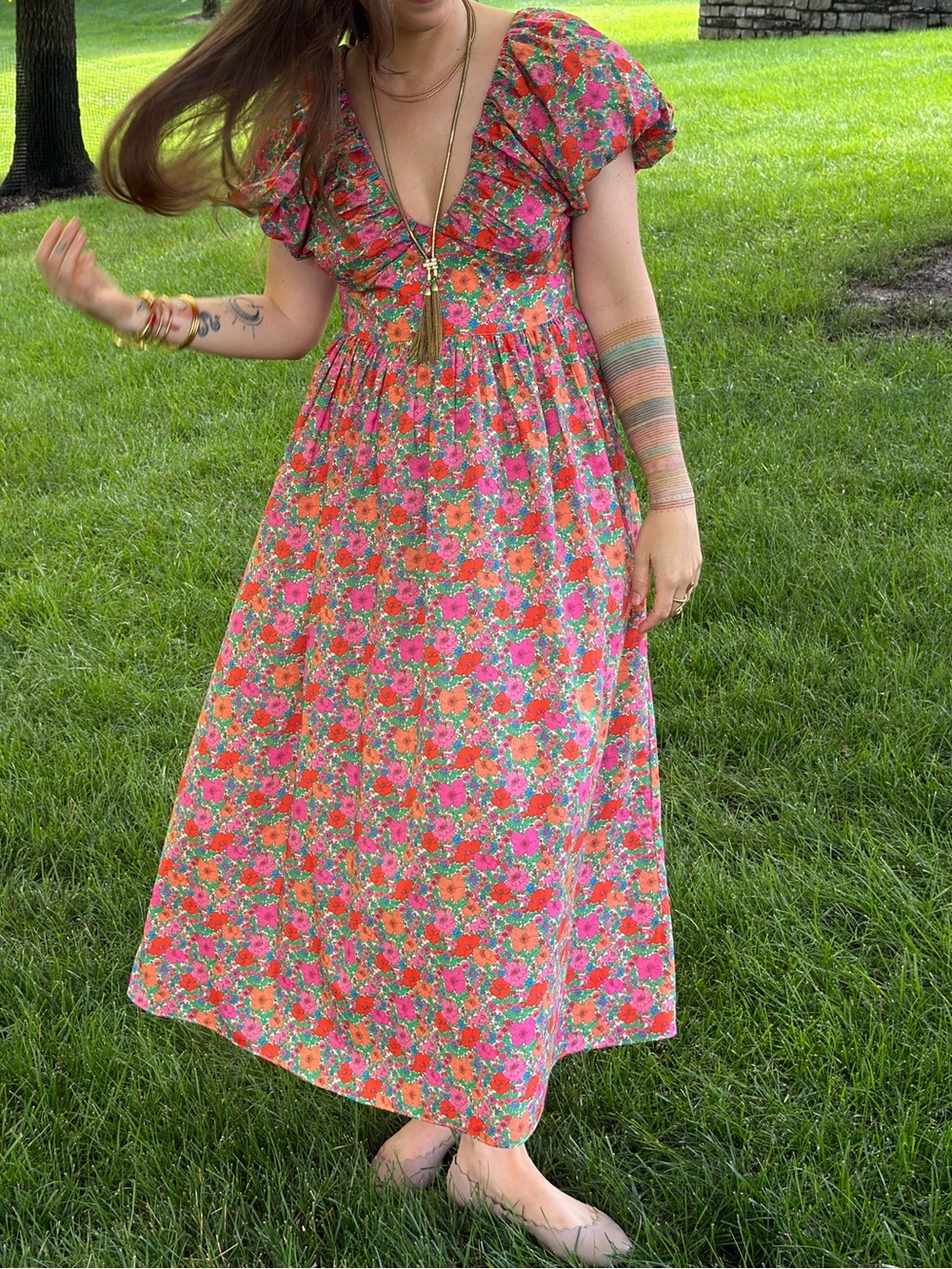 J. Crew Reimagined Liberty Song cotton floral dress sz 4